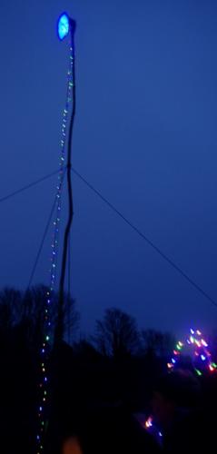 2017 February 12 WinterLight star hoisted on wherry mast