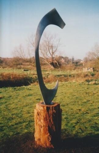 38. 2001 December Free Spirit sculpture by Patrick Elder erected on the Picnic area (now Scrub Triangle)