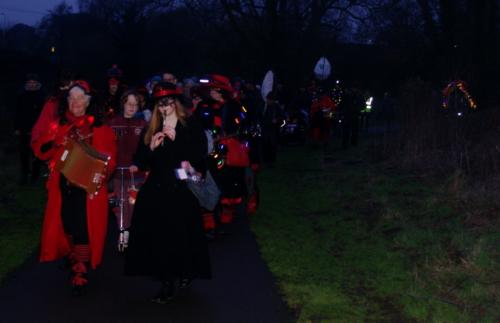 2017 February 12 WinterLight procession in Town Park